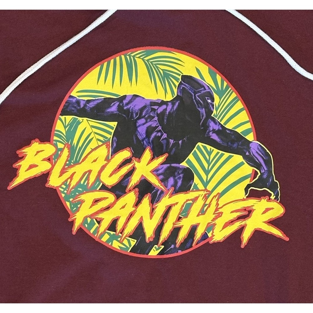 Marvel Black Panther Legacy Hoodie, Maroon, 2XL, New - Picture 3 of 8